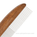 Upscale Wooden Handle Pet Fur Remover Comb